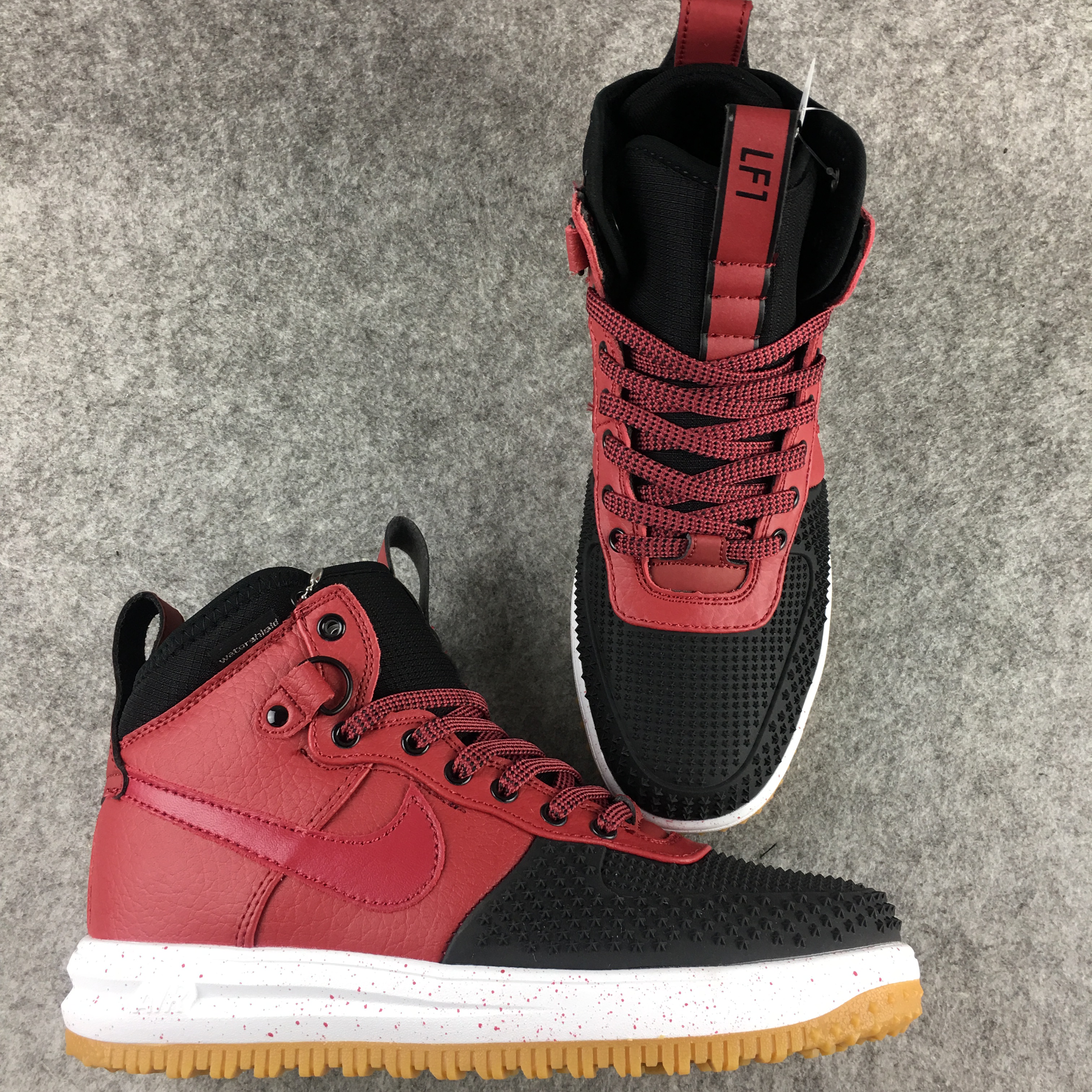 New Nike Lunar Force 1 Wine Red Black Shoes - Click Image to Close